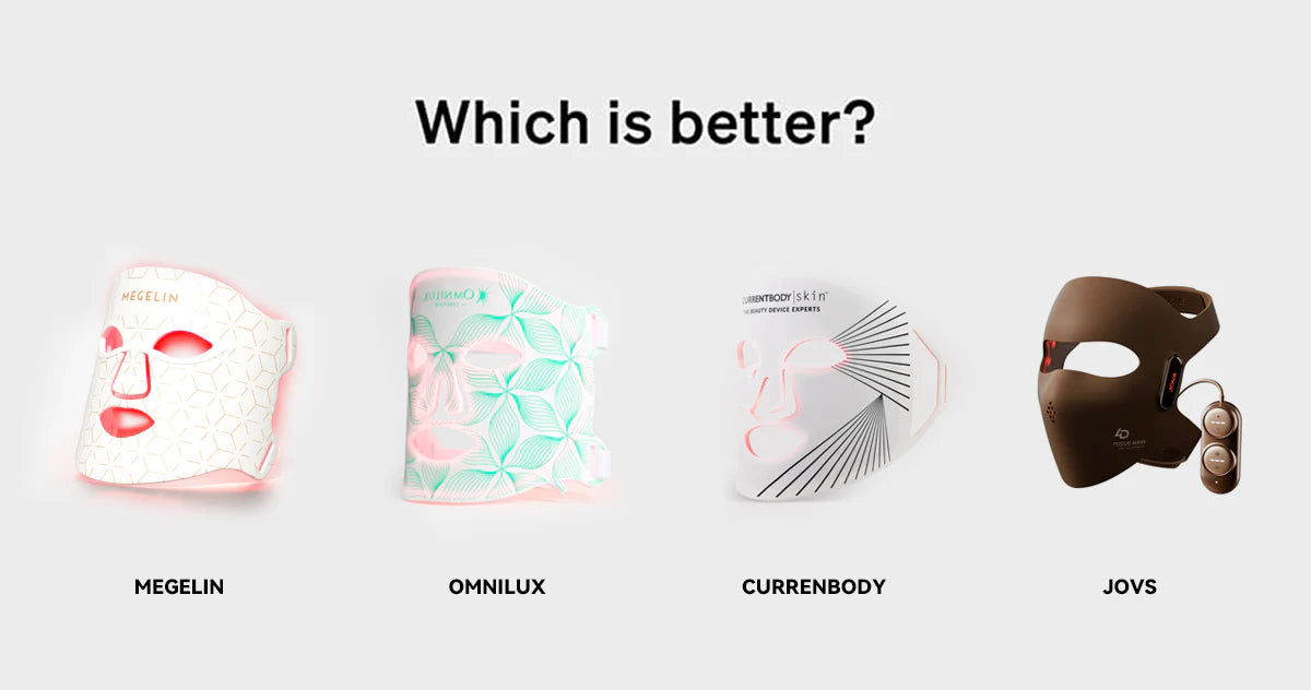 2024 Top LED Mask Comparison| Currentbody vs Omnilux vs Jovs vs Megelin
