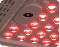 At an irradiation distance from the face, an irradiance of 40mw/cm² can produce 2.4J/cm² of treatment per minute. Typically, a daily dose of 7.2J-20J is sufficient to improve the skin or address issues.