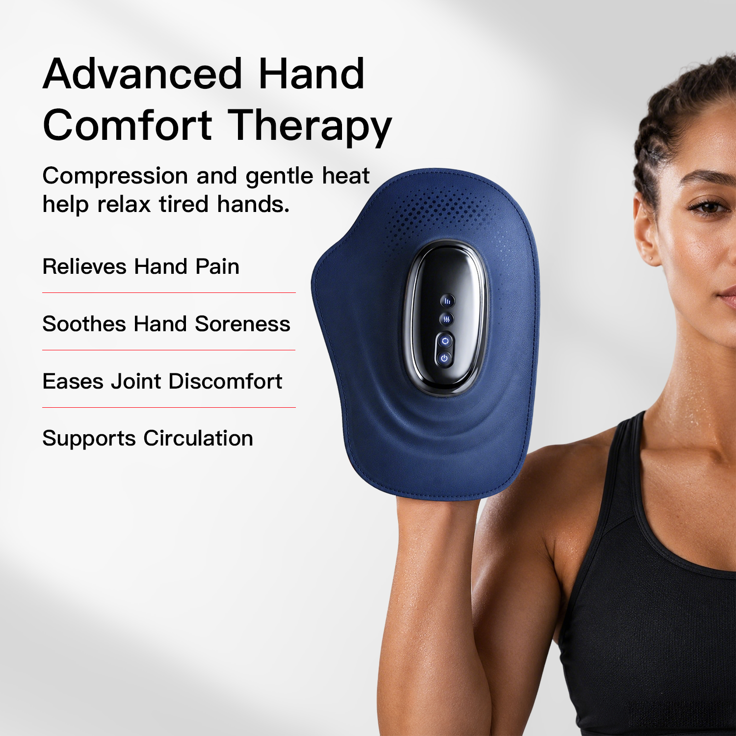 Heated Air Compression Hand Massager
