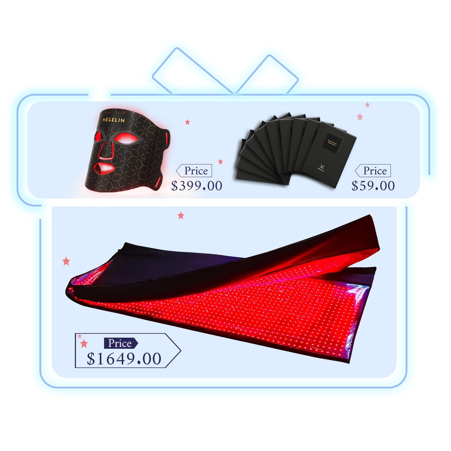 Megelin Red and Infrared Light Therapy Bag