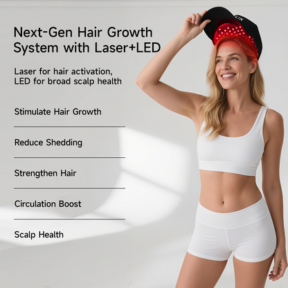 GrowLux Laser+LED Cap - Megelin