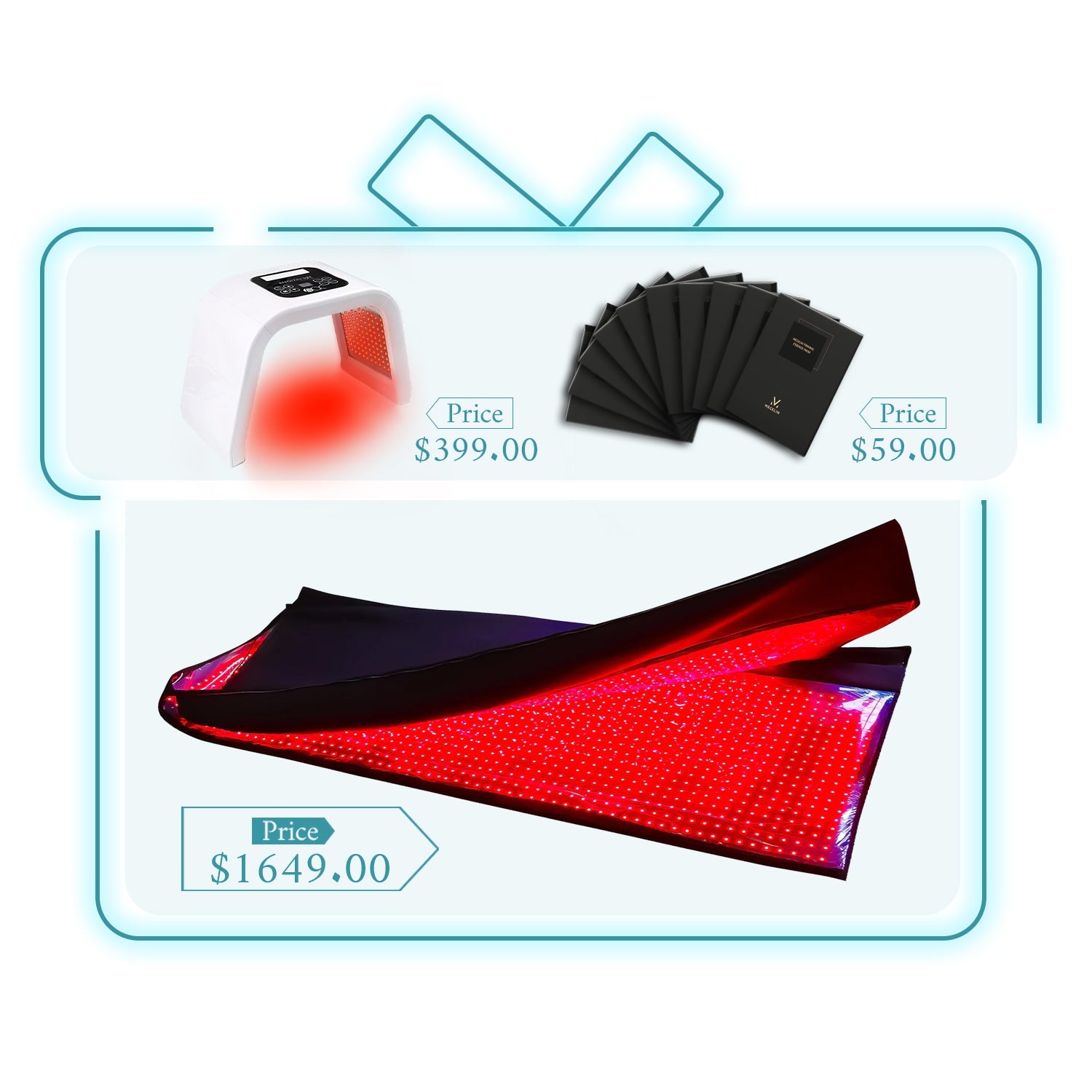 Megelin Red and Infrared Light Therapy Bag