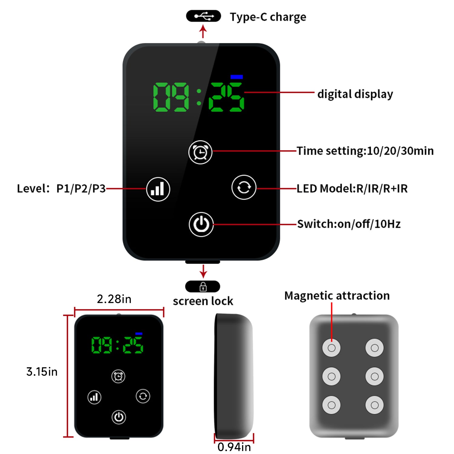 Megelin LED Light Therapy Belt