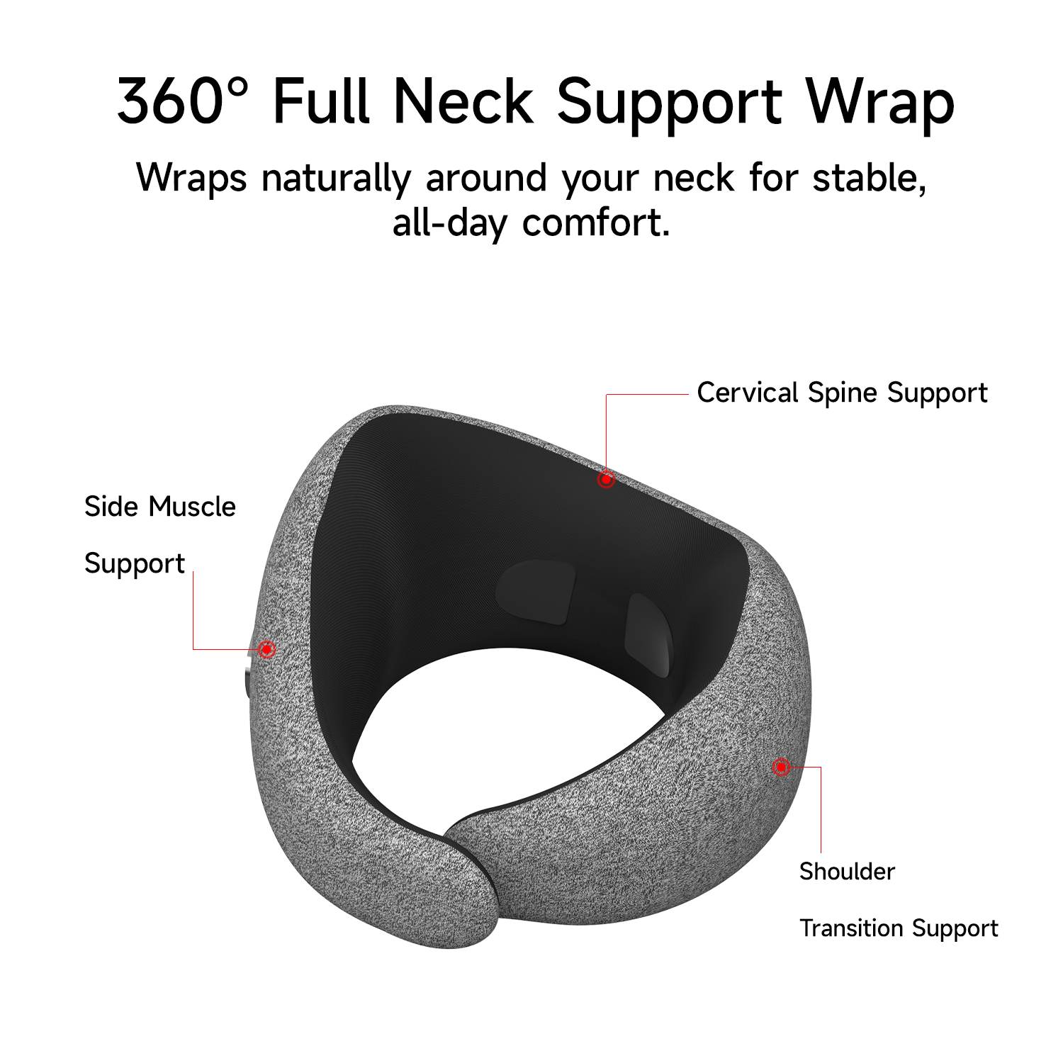 EMS Heated Neck Massage Pillow