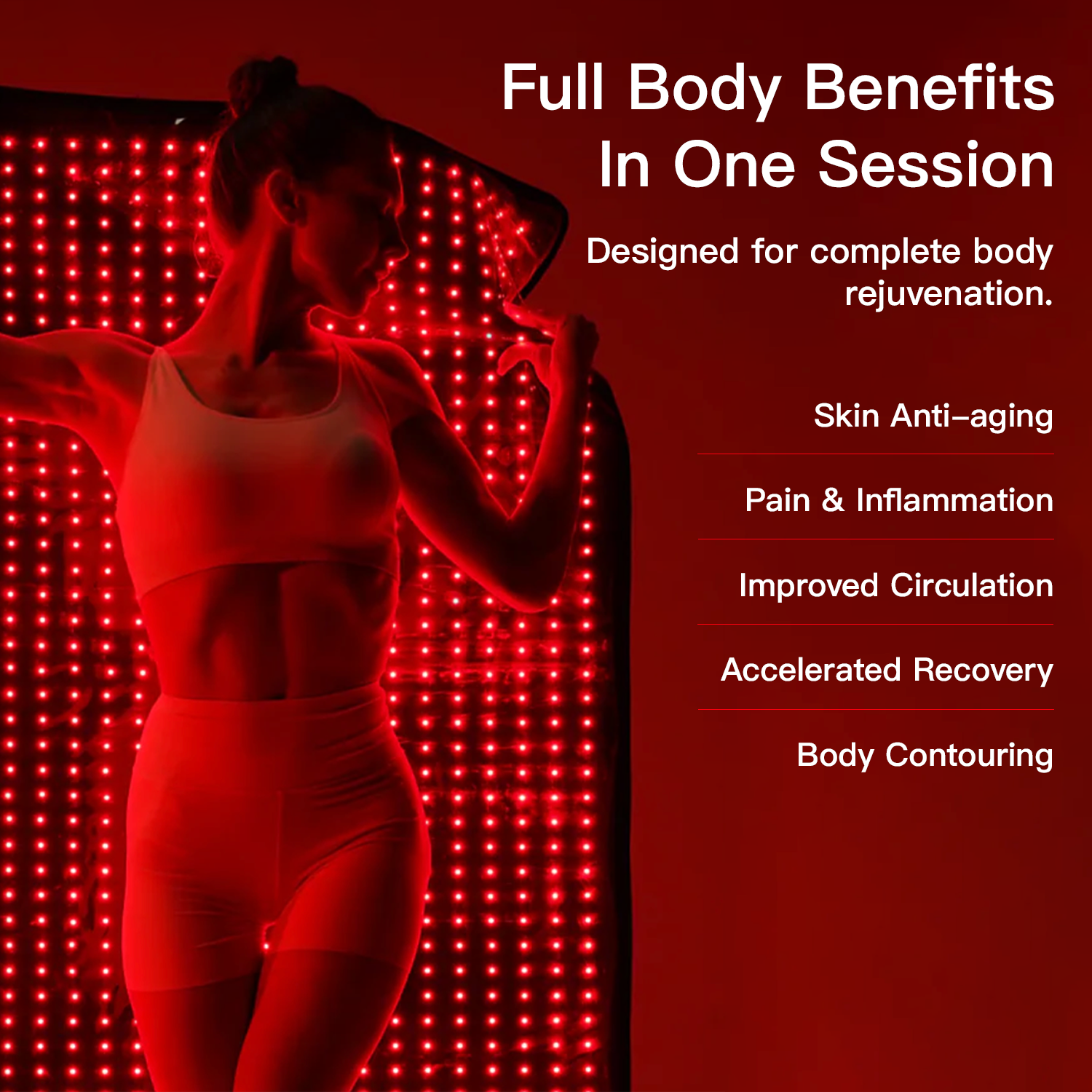 Megelin Red and Infrared Light Therapy Mat