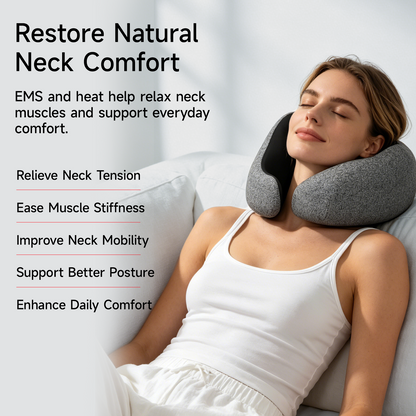 EMS Heated Neck Massage Pillow