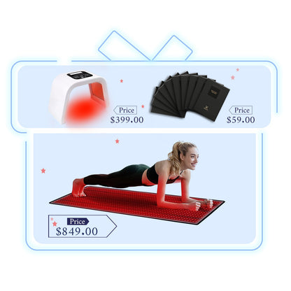 Megelin Red Infrared Light Therapy Mat for Whole Body