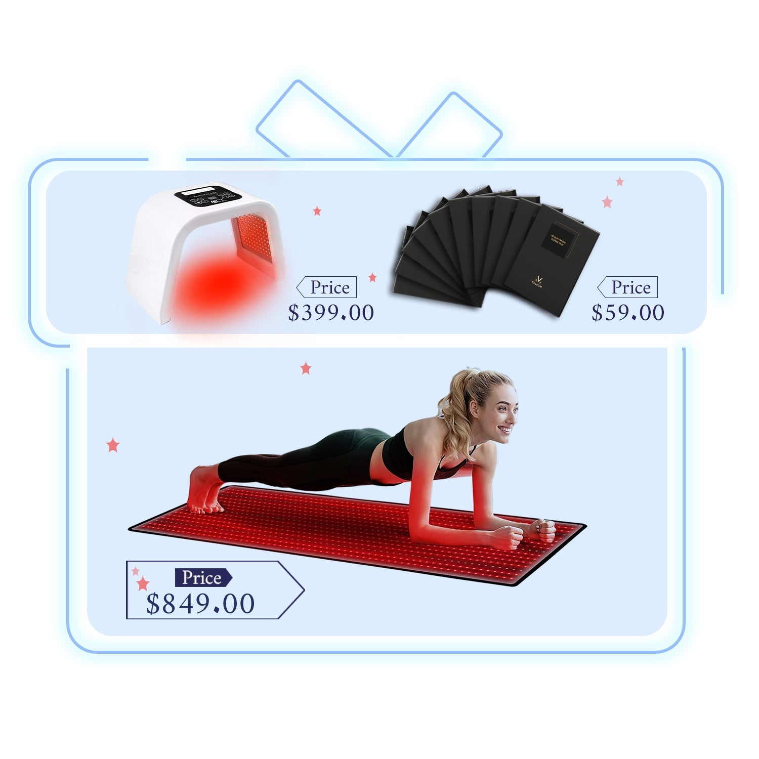 Megelin Red and Infrared Light Therapy Mat