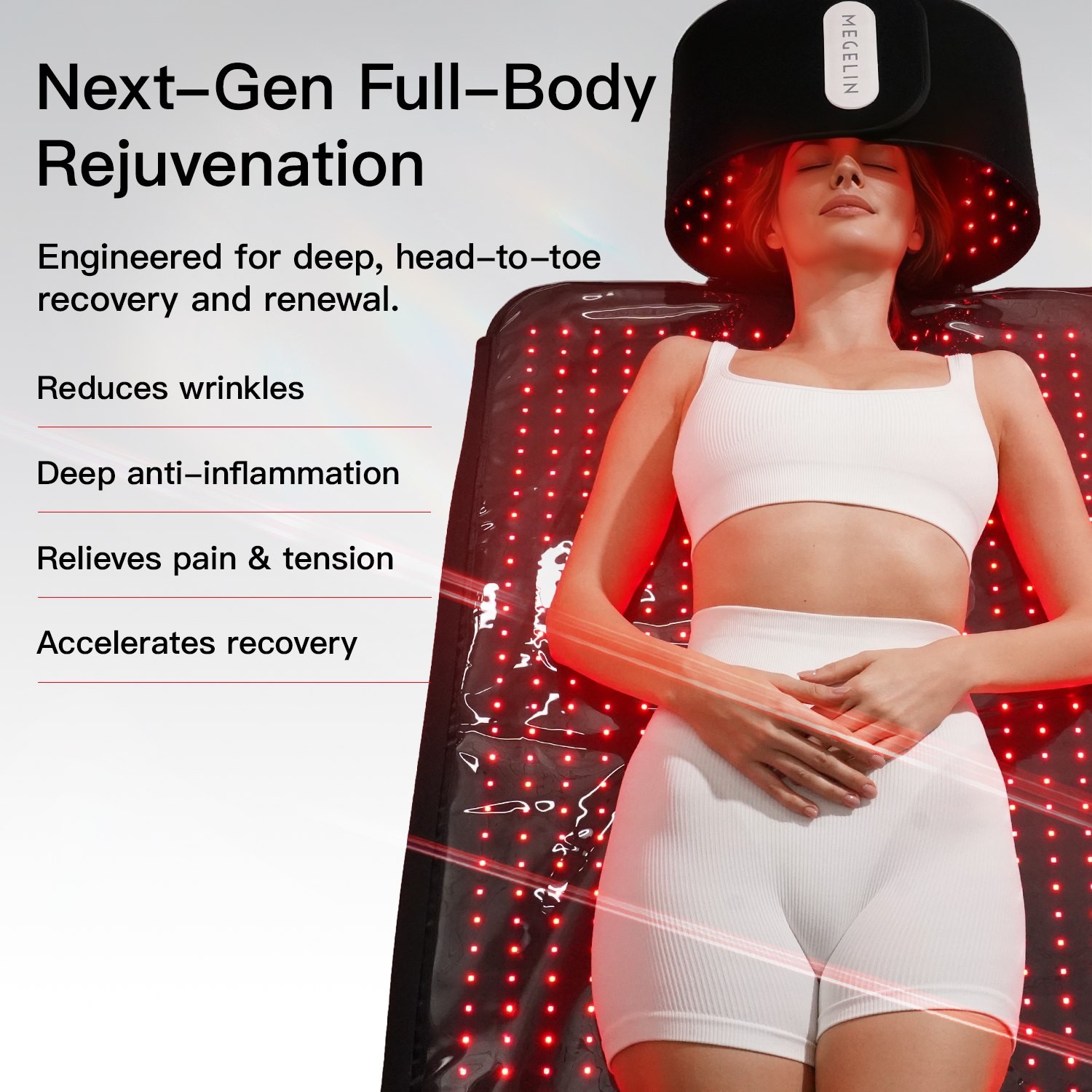 LASER&amp;LED Light Therapy Mat - Megelin