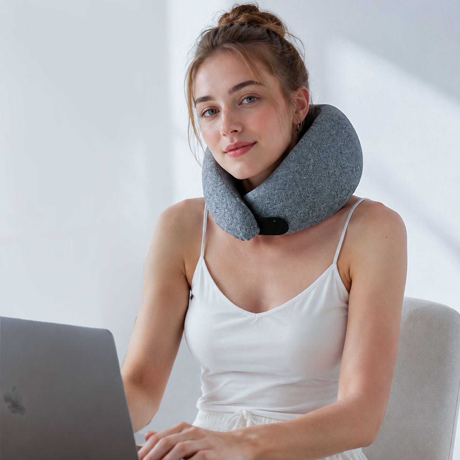 EMS Heated Neck Massage Pillow
