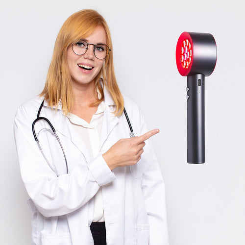 Megelin Red and Blue Light Therapy Handheld Device - Megelin