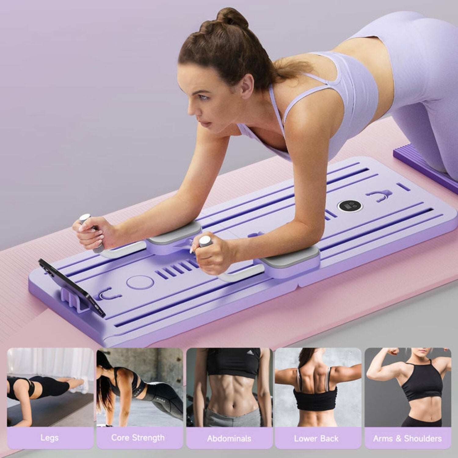 Focus on what matters most: your core. This roller wheel targets and tones your abdominal muscles, helping you achieve a stronger, more stable core.